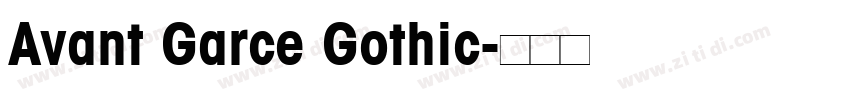 Avant Garce Gothic字体转换